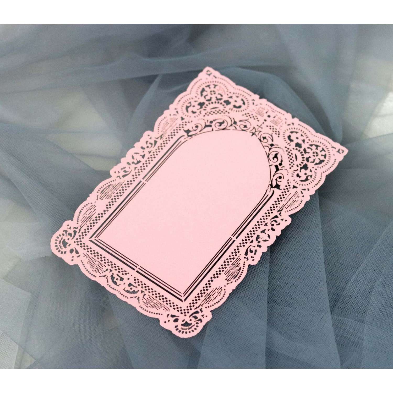 Small Card New Invitation Card Laser Cut Iridescent Paper Lace Invitation